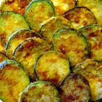 fried zucchini slices