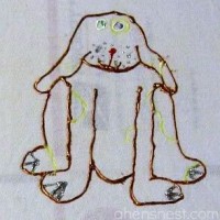 my daughter's puppy drawing