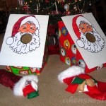 Santa beanbag toss