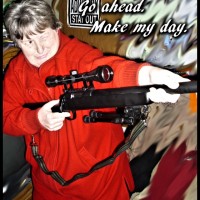 my mom with an airsoft gun