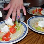 cold chicken taco