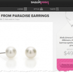 free pearl earrings from sneekpeaq
