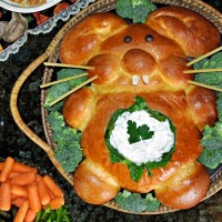 bunny bread bowl and dip