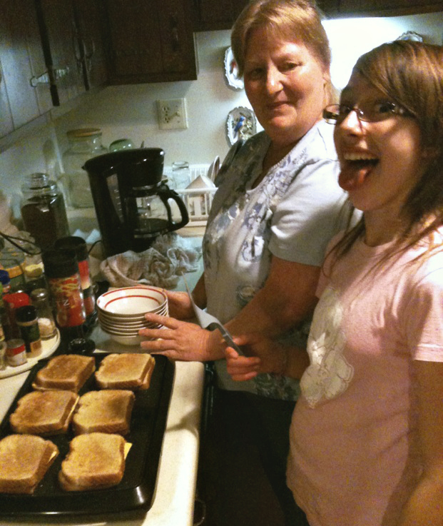 grilled cheese day at Grandma's