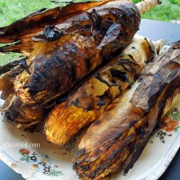 char grilled sweet corn