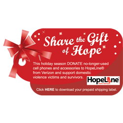 Hopeline Holiday Badge