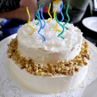 mom's 60th birthday carrot cake