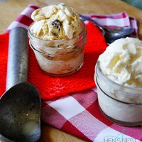 sponge candy and lactose free vanilla ice cream
