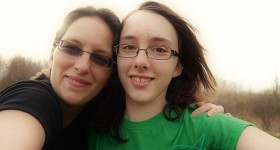 mom and daughter eyeglasses