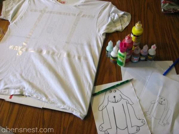 puffy paint shirt tutorial for kids