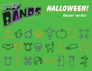 new Halloween Googly Bands shapes