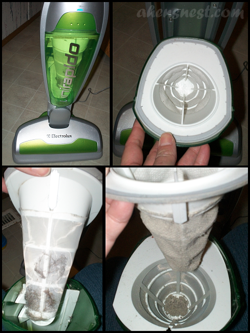 Electrolux unirapido vaccum dust cup