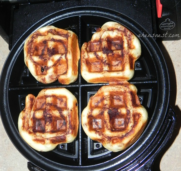 How to make Cinnamon Rolls in a Waffle Iron