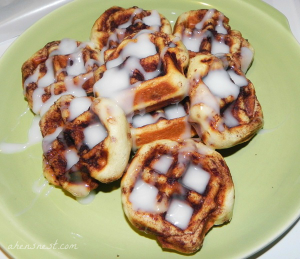 How to make Cinnamon Rolls in a Waffle Iron