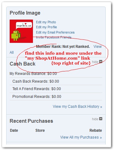 ShopAtHome.com Account