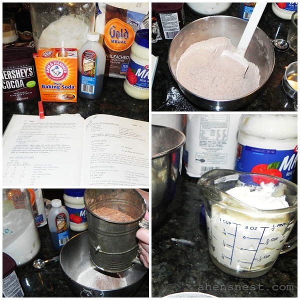 mayo cake recipe steps