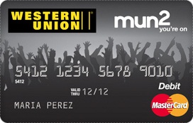 Western Union mun2 prepaid card