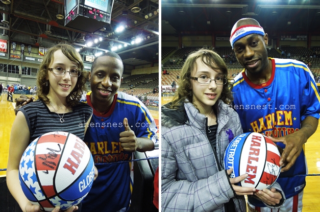 Too Tall and Firefly of the Harlem Globetrotters Tullio Arena 2012