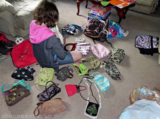 sorting purse collection