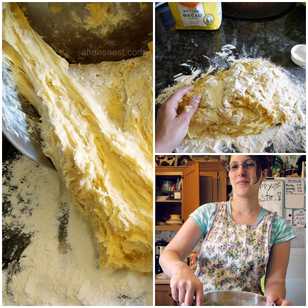 wear an apron when you make bread dough