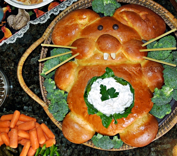 bunny bread bowl and dip