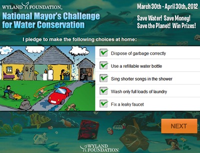 Waterpik Mayor's Challenge pledge