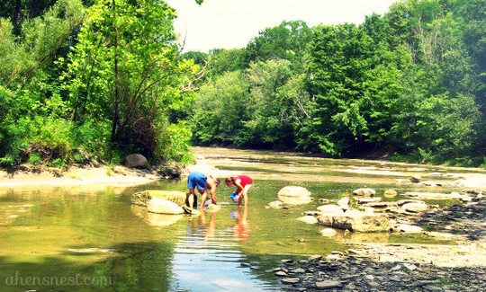 2010 playing in the creek