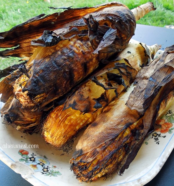 char grilled sweet corn