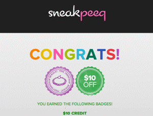 sneakpeeq new member credit