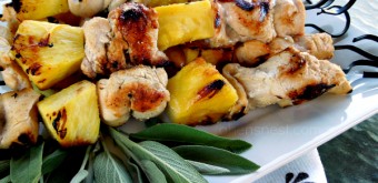 easy grilled pineapple chicken kebabs