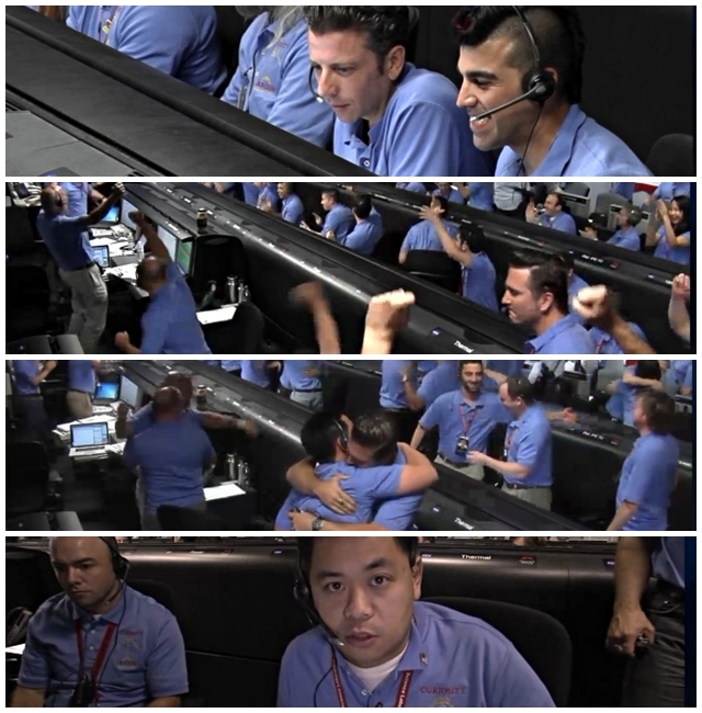 NASA Curiosity landing