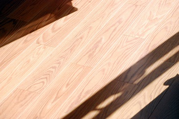 Sunlight And Shadow On A Wood Floor