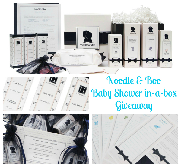 Noodle & Boo baby shower in a box giveaway