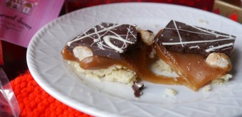 Harvard Sweets Boutique caramel shortbread bars