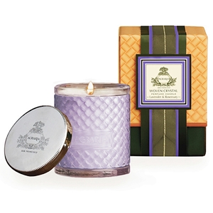 Agraria Lavender Rosemary Woven Crystal Candle