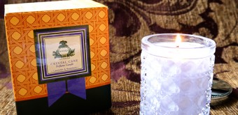 agraria woven crystal candle