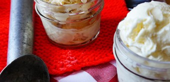 sponge candy and lactose free vanilla ice cream