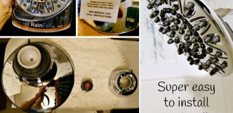 easy to install Waterpik rainfall shower head