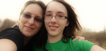 mom and daughter eyeglasses