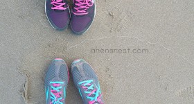 Reebok shoes beach