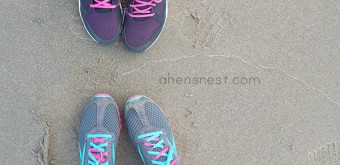 Reebok shoes beach
