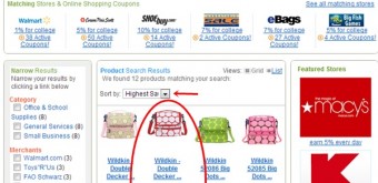 upromise shopping through the site