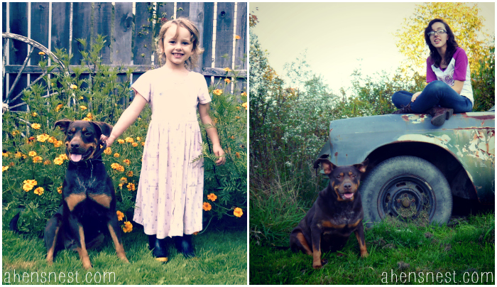 past-present-daughter-dog-growing-up