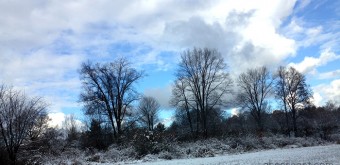 nov8 snow blue sky