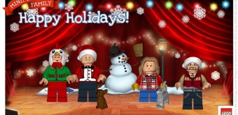 LEGO Minifigure holiday digital postcard