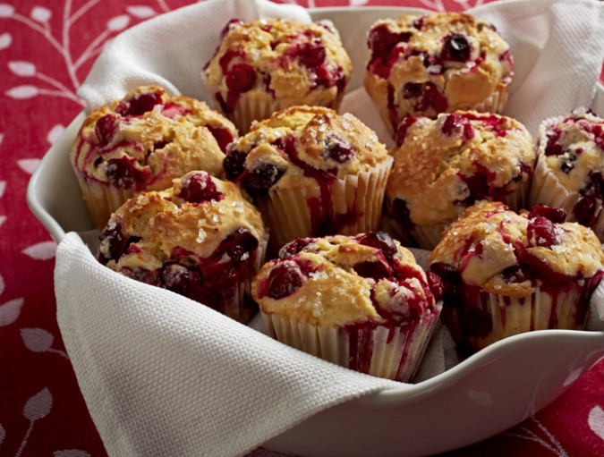 christmas cranberry muffins