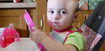 Granddaughter-eating-by-herself