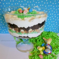 Spring Dessert Easter Candy Brownie Trifle