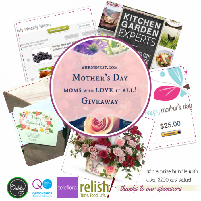 2014 Mother's Day Giveaway from ahensnest
